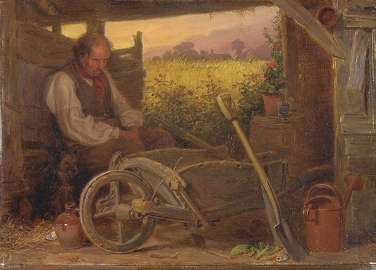The Old Gardener Paint by Number- Briton Riviere