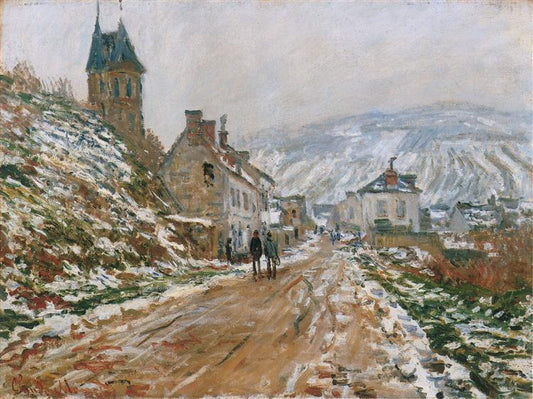Paint By Number The Road in Vetheuil in Winter - Claude Monet