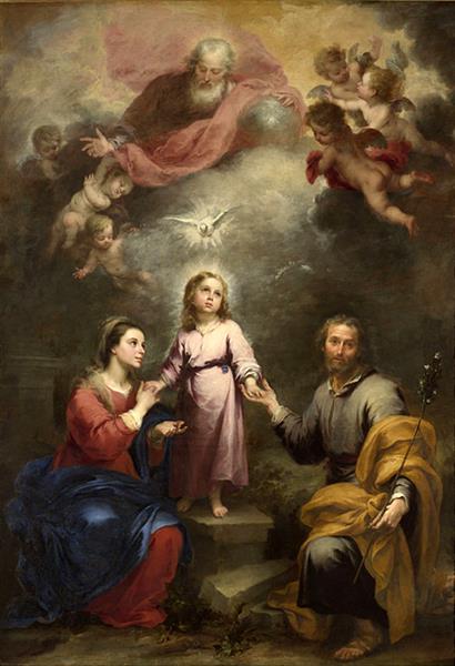 The Two Trinities - Bartolome Esteban Murillo