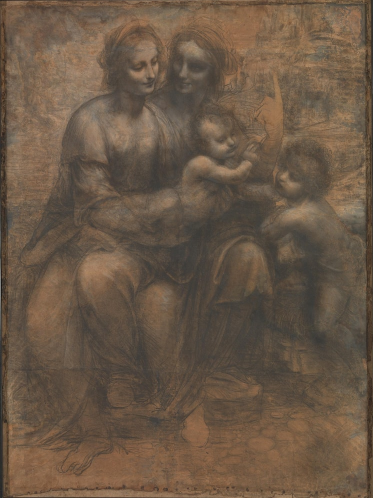 The Virgin and Child with Saint Anne and the Infant Saint John the Baptist by Leonardo da Vinci
