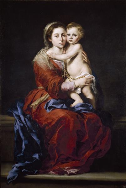 The Virgin of the Rosary - Bartolome Esteban Murillo