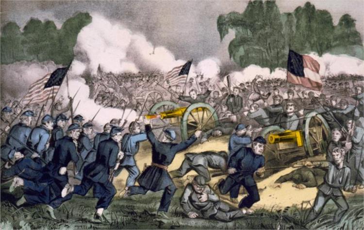Paint By Number The battle of Gettysburg, Pa. July 3d. 1863