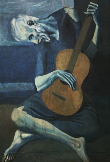 Paint By Number The Old Guitarist by Pablo Picasso