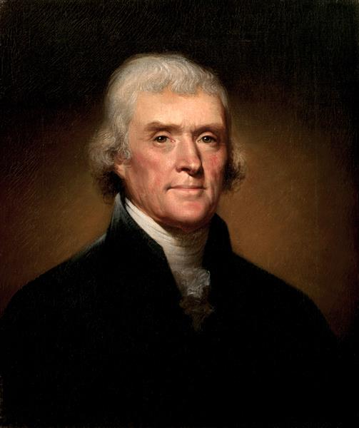 Paint By Number Thomas Jefferson - Gilbert Stuart