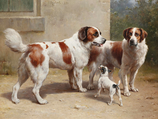 Three Dogs Paint by Number - Carl Reichert