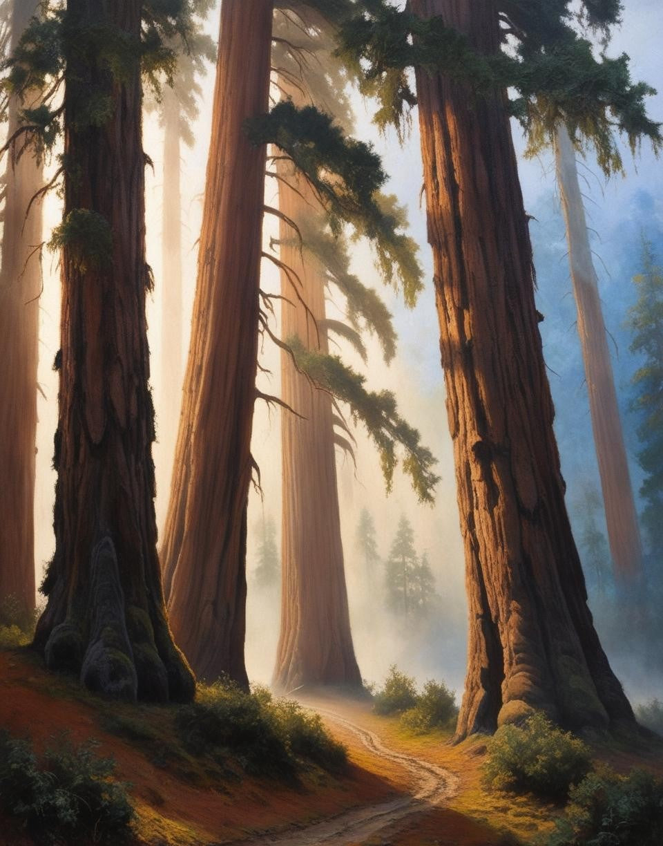 Paint by Number Redwood National Park (California) Towering Giants and a Misty Trail