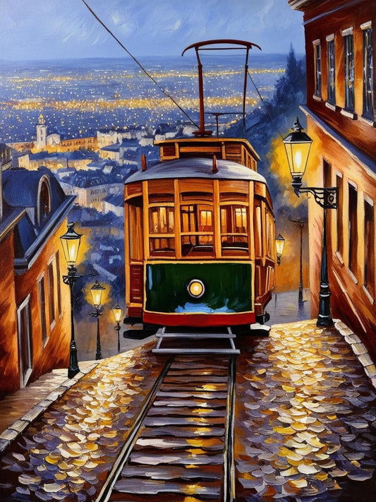 Paint By Number Trolley Car