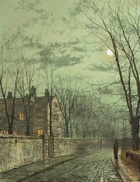Paint By Number Under the Moonbeams - John Atkinson Grimshaw