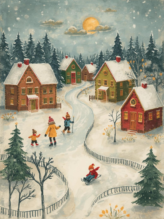 Paint by Number Twinkling Christmas Village