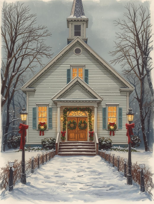 Paint by Number Silent Night Chapel