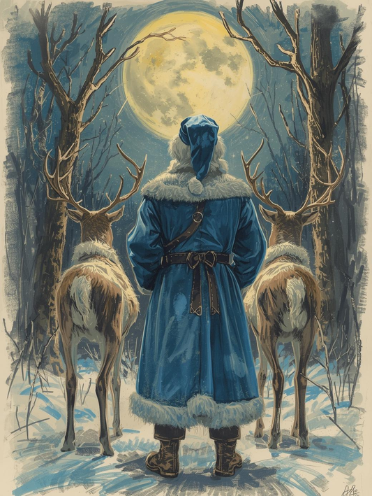 Paint by Number Forest Moon Magic – Christmas Eve Moment