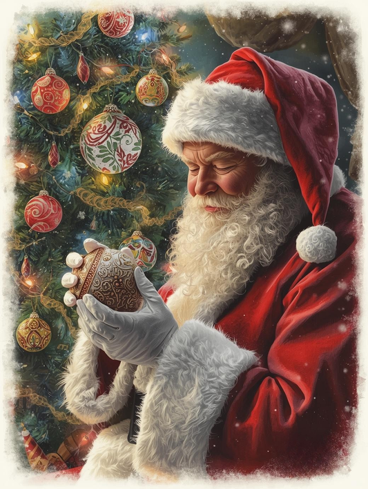 Paint by Number Santa’s Sparkling Tree – Christmas Eve Magic