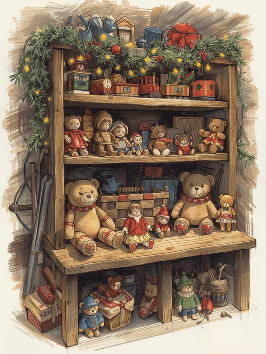 Paint by Number The Toymaker’s Shelf