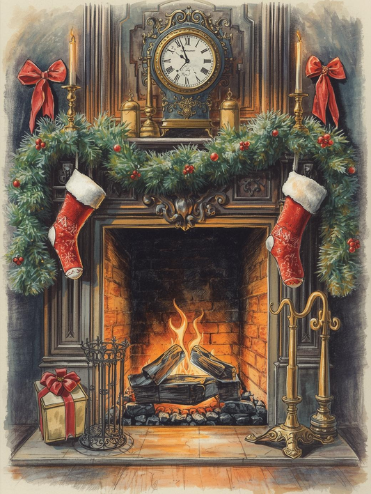 Paint by Number The Cozy Hearth – Christmas by the Fire
