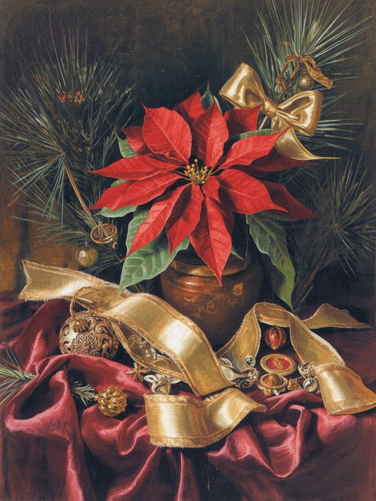 Paint by Number Christmas Blooms