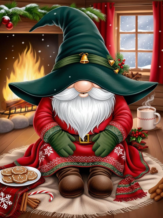 Paint by Number Magical Christmas Gnome
