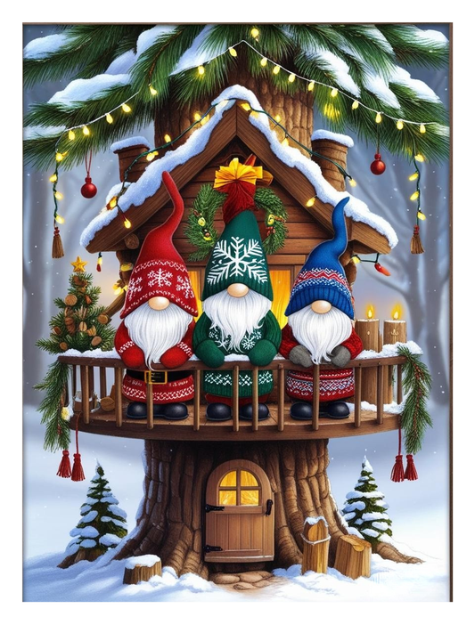 Paint by Number Glistening Gnome Holiday