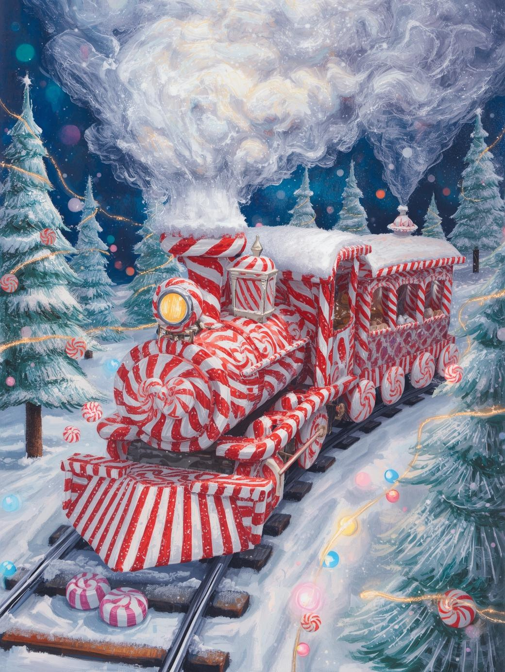 Paint by Number Enchanted Holiday Train