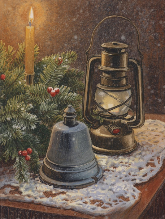 Paint by Number Lantern and Bell