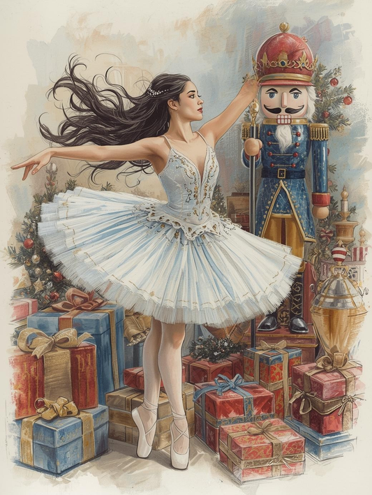 Paint by Number A Nutcracker and Ballerina