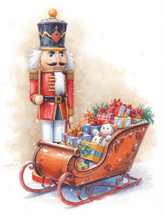 Paint by Number Holiday Nutcracker