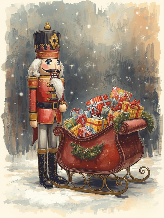 Paint by Number Jolly Nutcracker