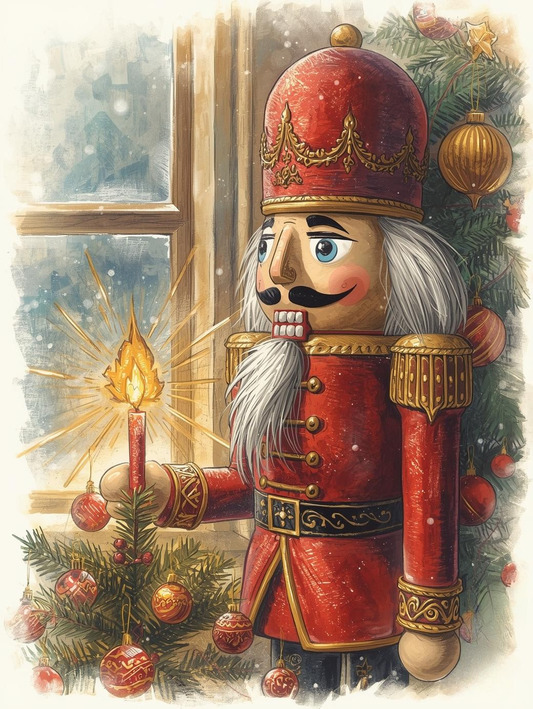 Paint by Number Twinkling Nutcracker