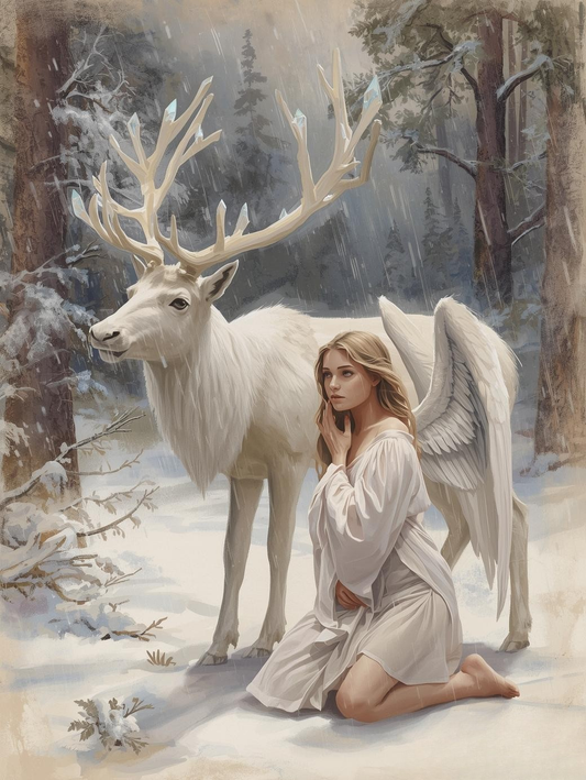 Paint by Number The Snow Reindeer – Spirit of Winter