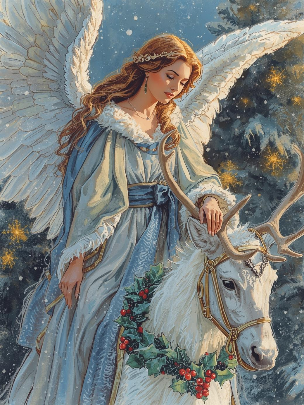 Paint by Number Guardian of the North – A White Reindeer Tale