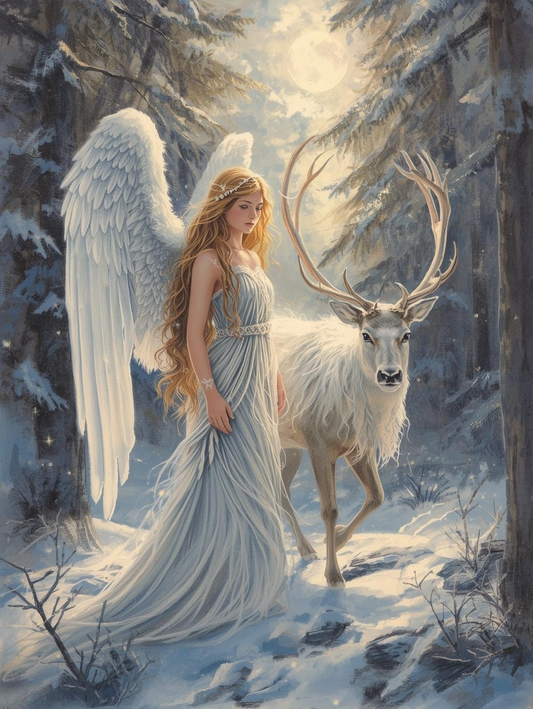 Paint by Number Whispers of the White Reindeer