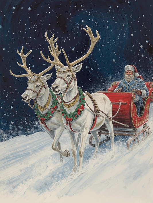 Paint by Number The Frosted Reindeer’s Journey