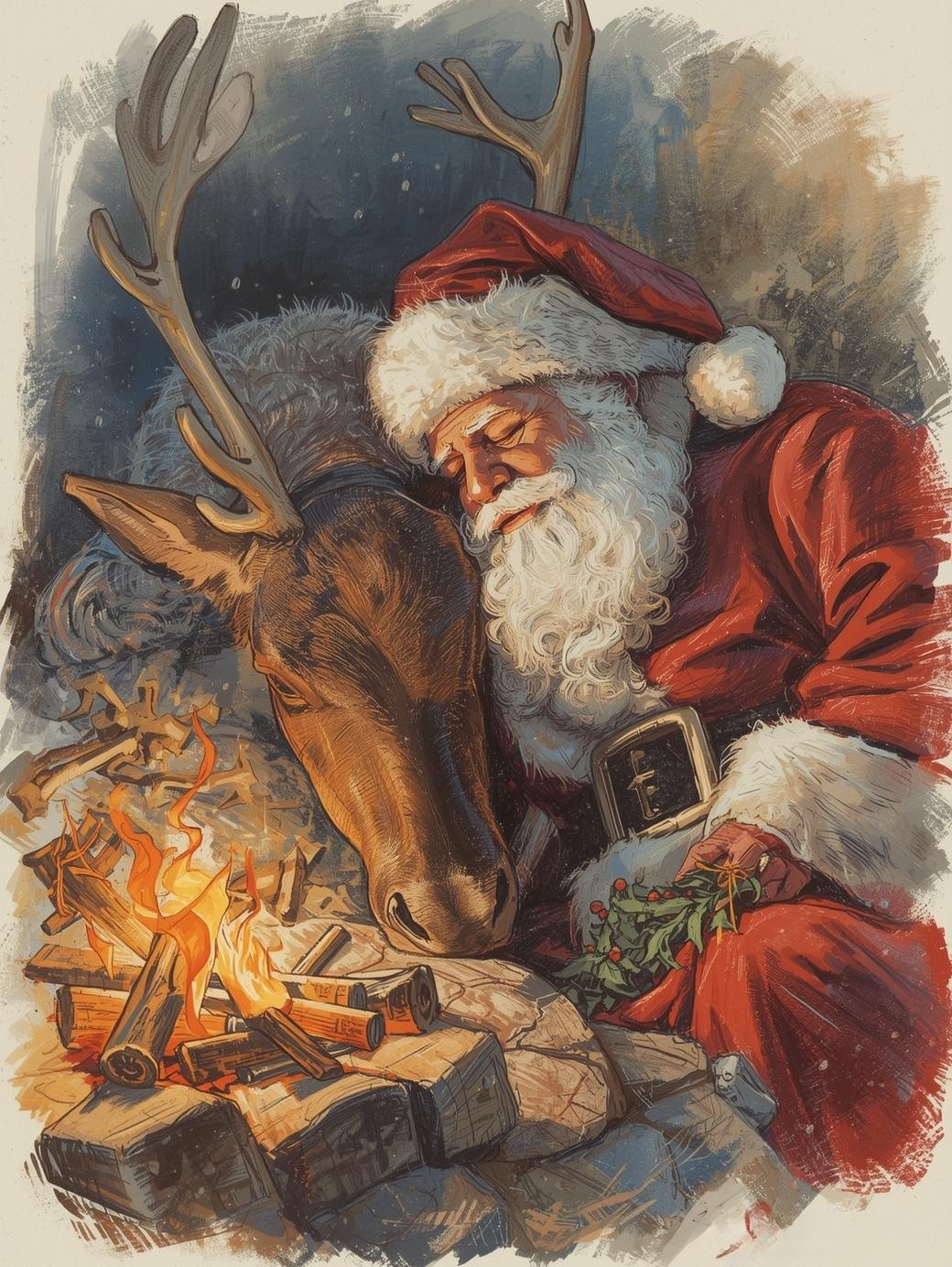 Paint by Number Santa’s Gentle Touch