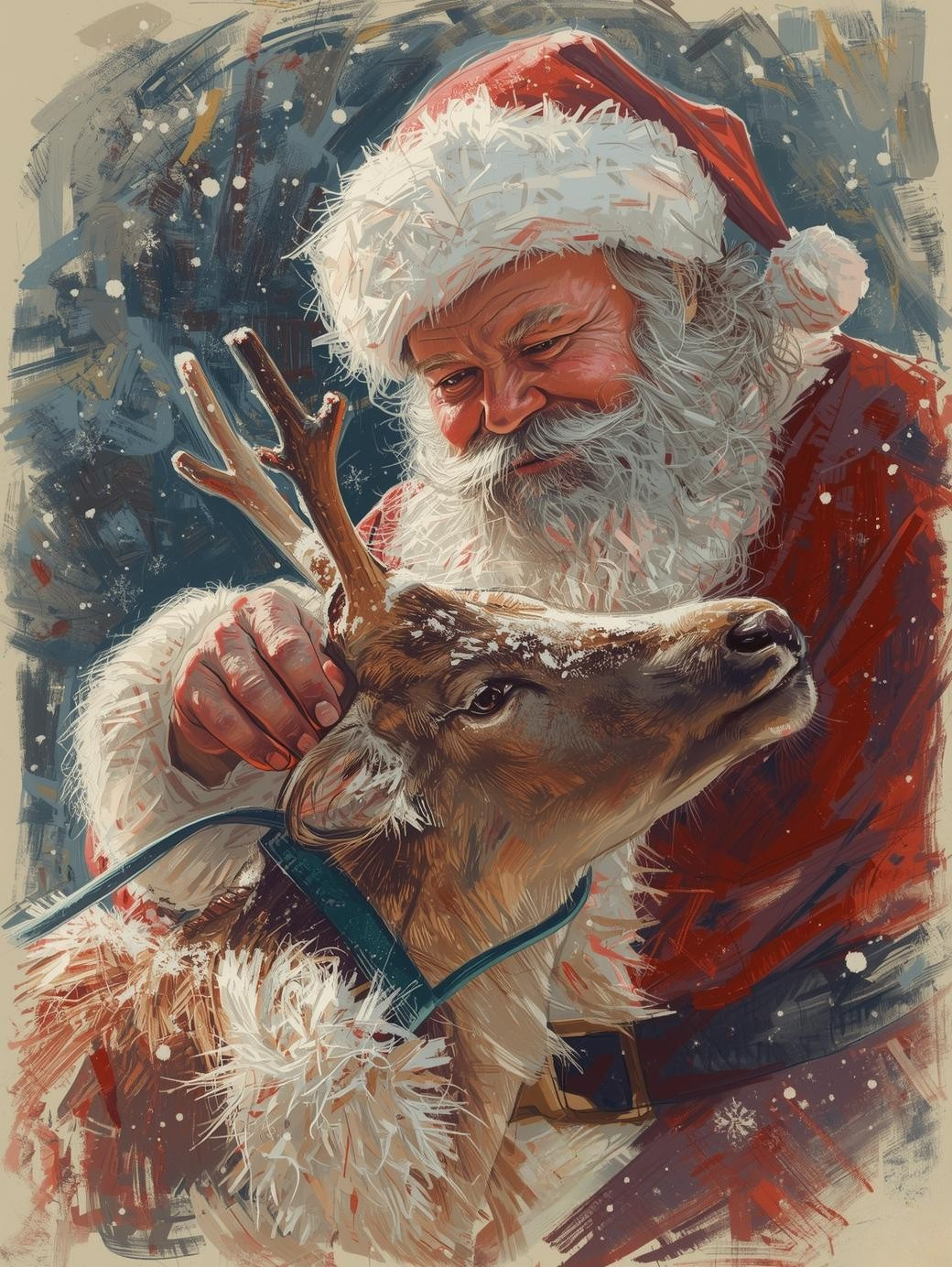 Paint by Number Santa’s Loyal Friend