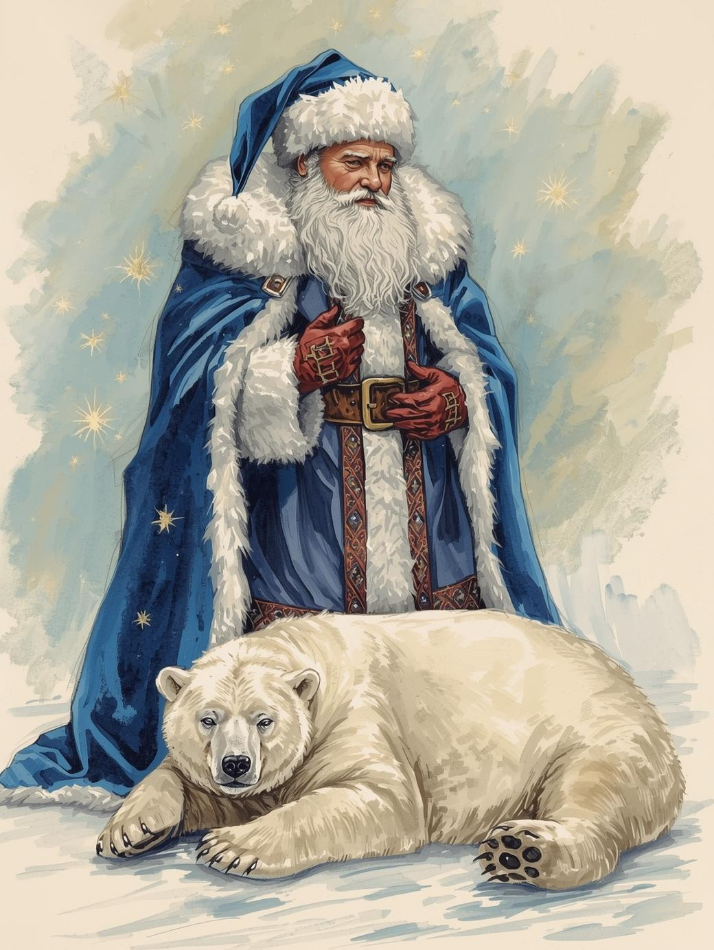 Paint by Number Santa’s Arctic Friend