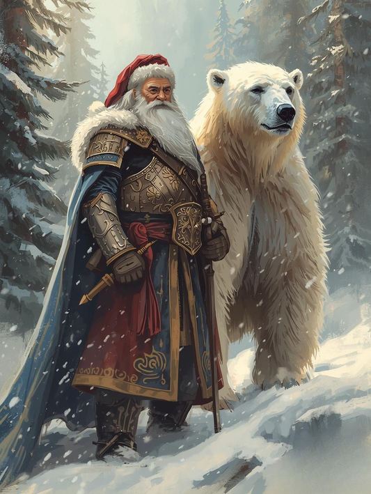 Paint by Number The Winter King and His Bear
