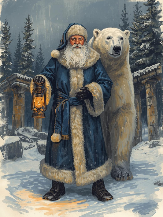 Paint by Number Santa and the White Wanderer