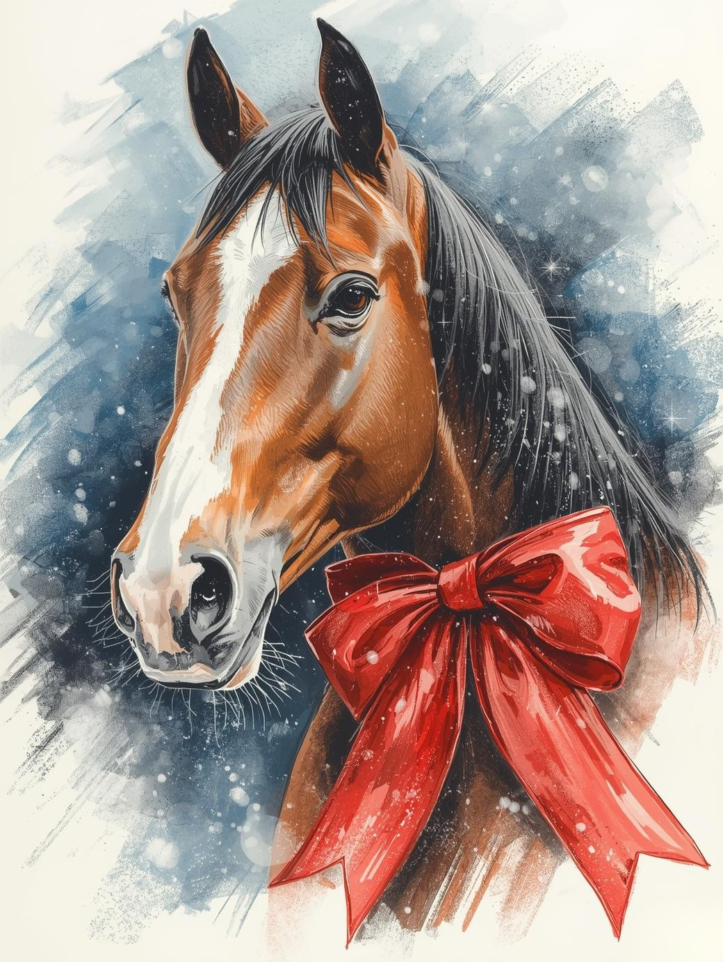 Paint by Number Frost & Fir: Christmas Horse