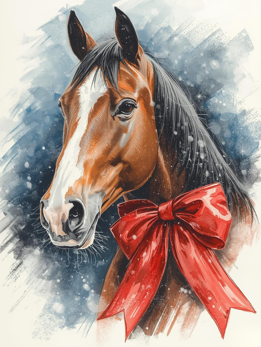 Paint by Number Frost & Fir: Christmas Horse