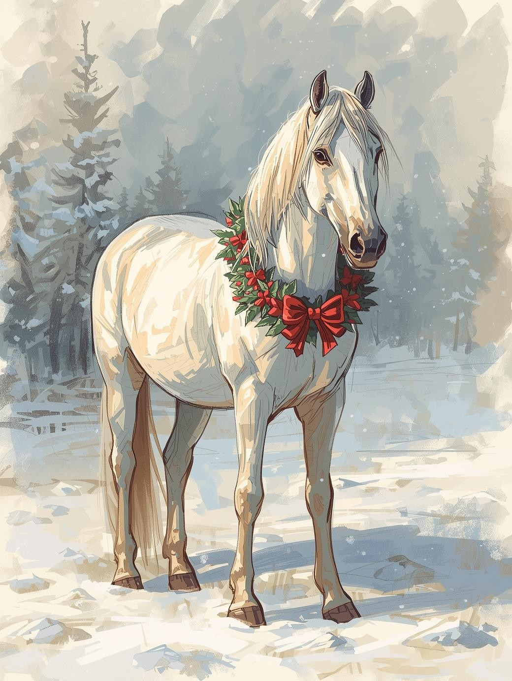 Paint by Number Frosted Mane Magic