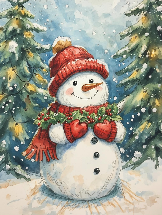 Paint by Number Bright Snowman