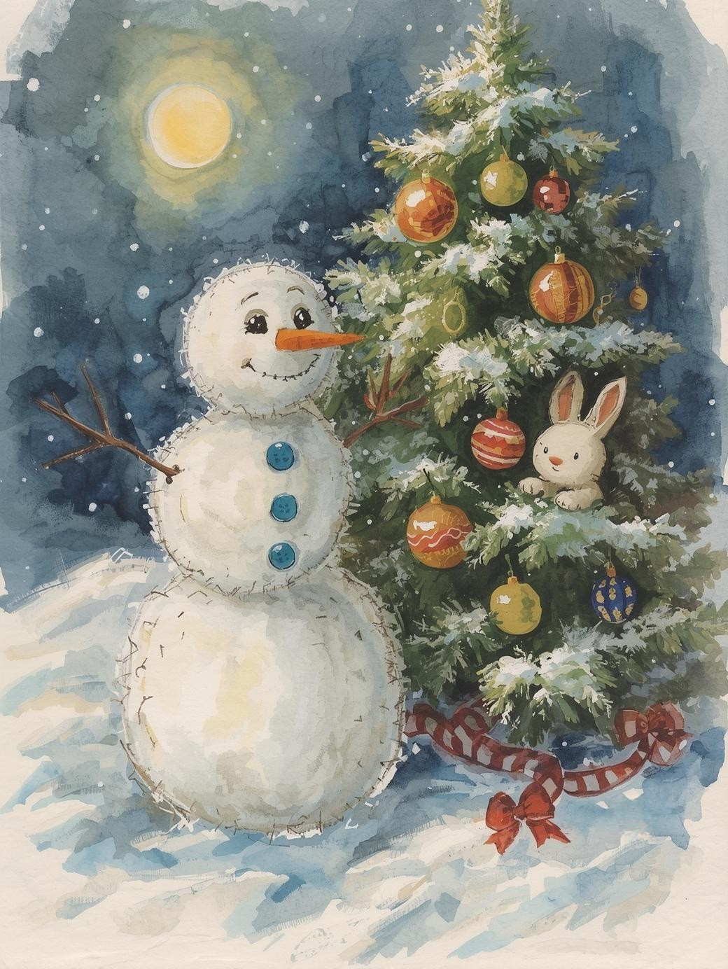 Paint by Number Icy Snowman