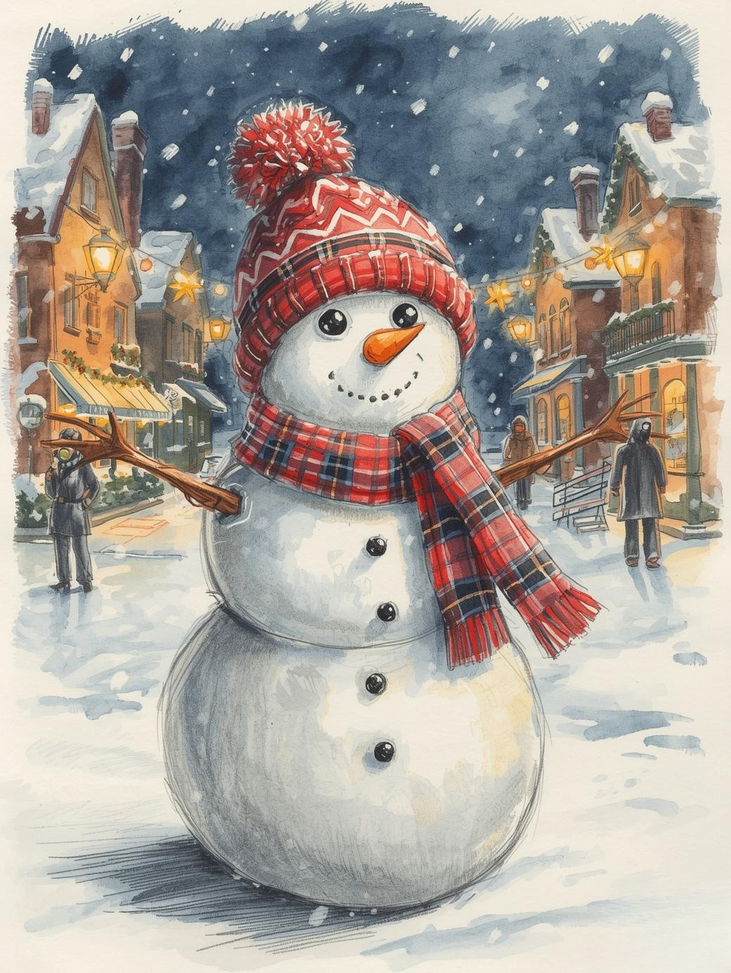 Paint by Number Luminous Snowman
