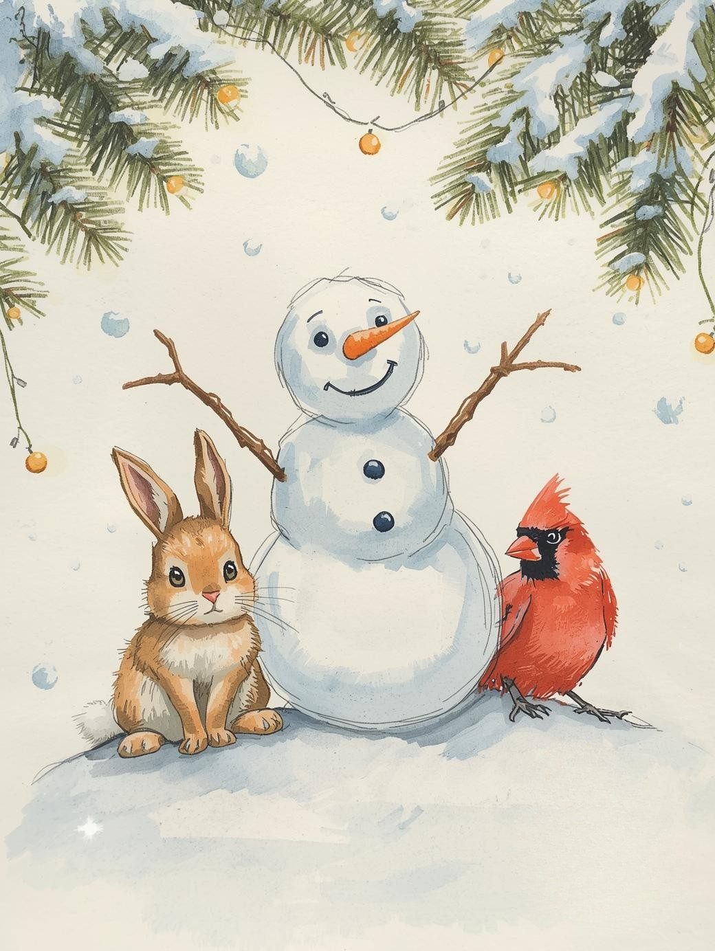 Paint by Number Enchanting Snowman