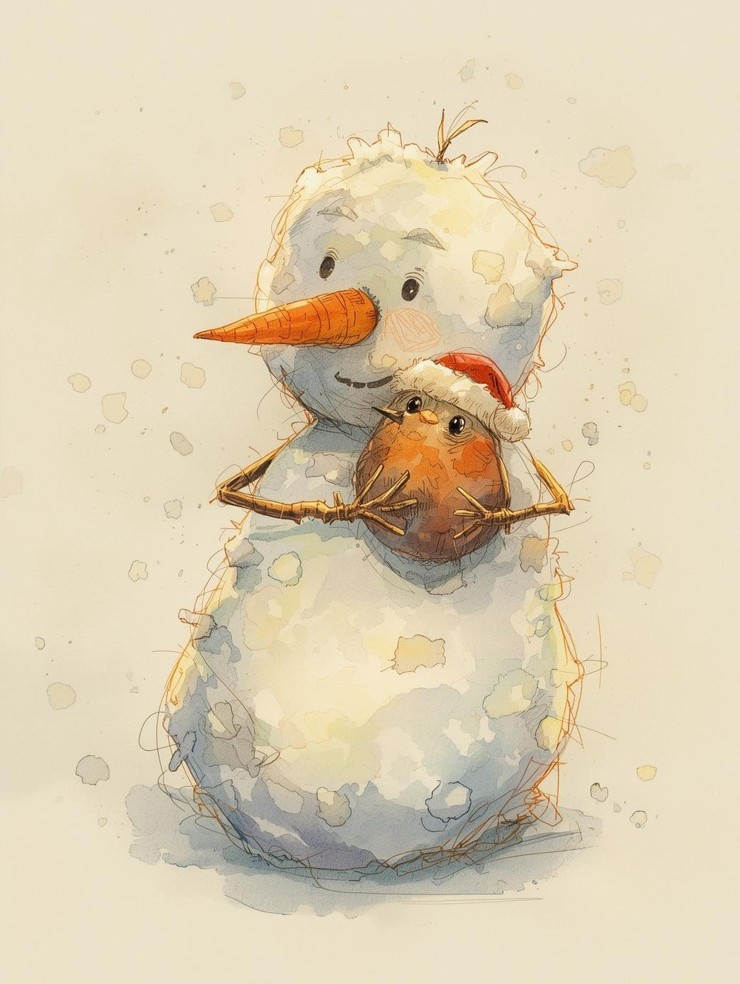 Paint by Number Holiday Snowman