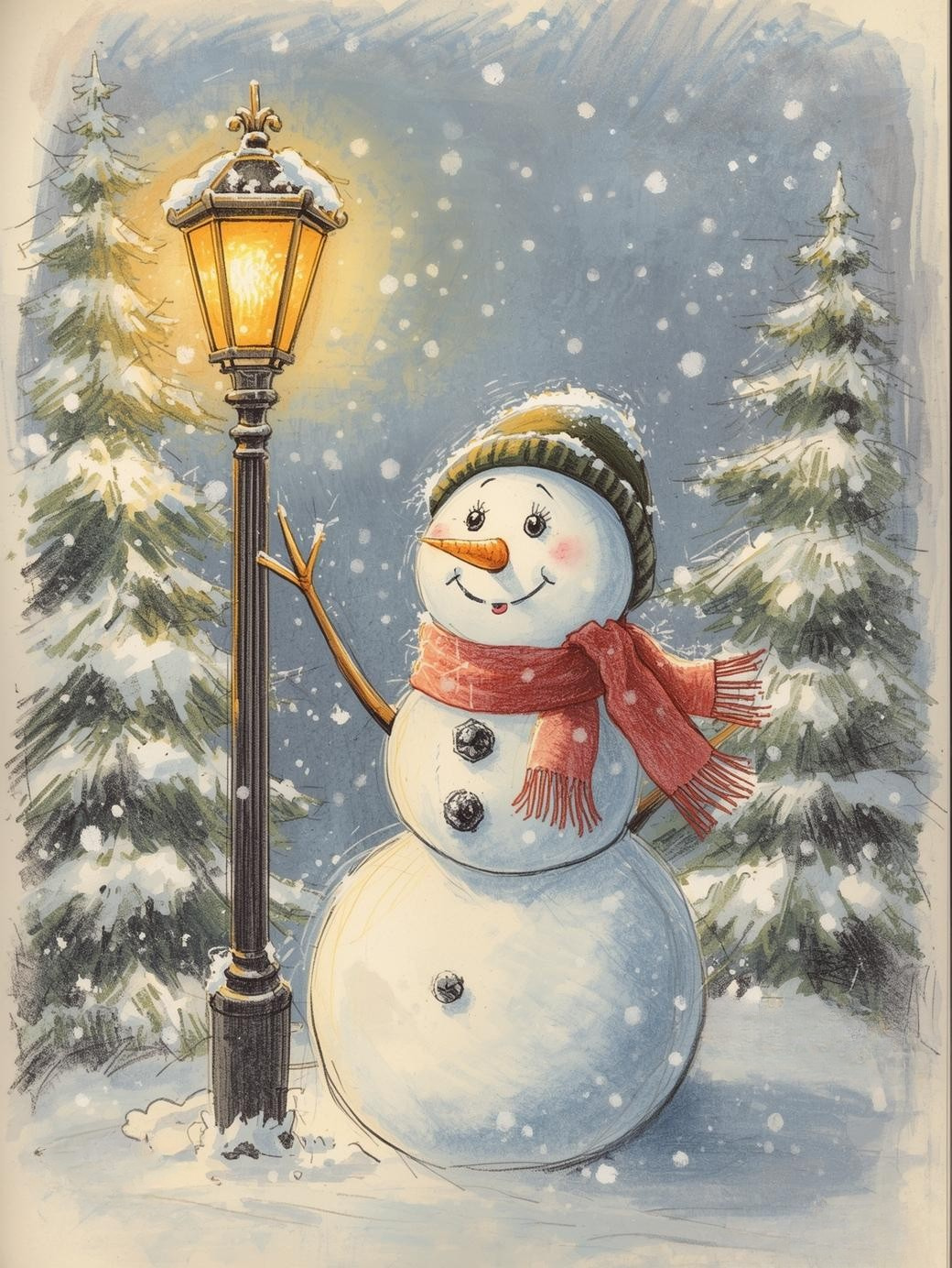 Paint by Number Joyful Snowman