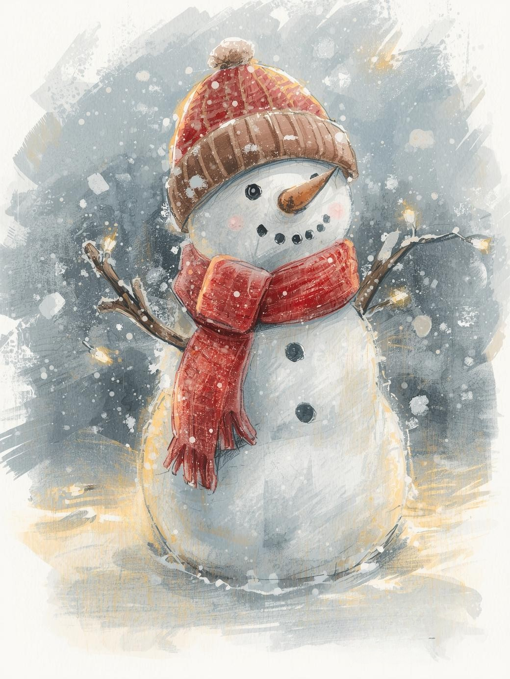 Paint by Number Xtra Cute Snowman