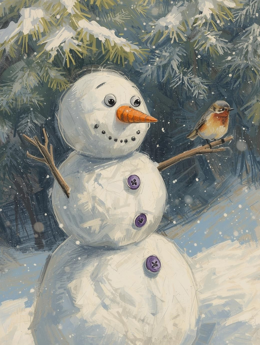 Paint by Number Bright Snowman