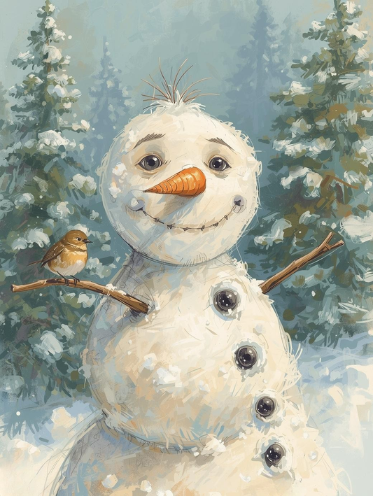 Paint by Number Charming Snowman