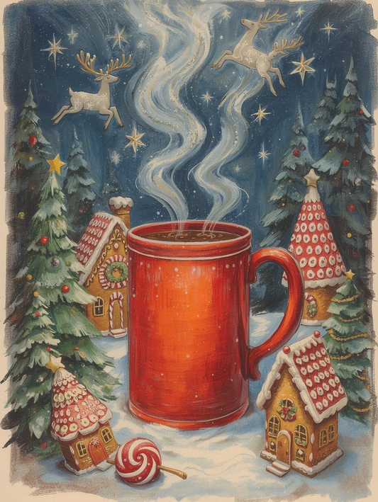 Paint by Number Blissful Holiday Mug