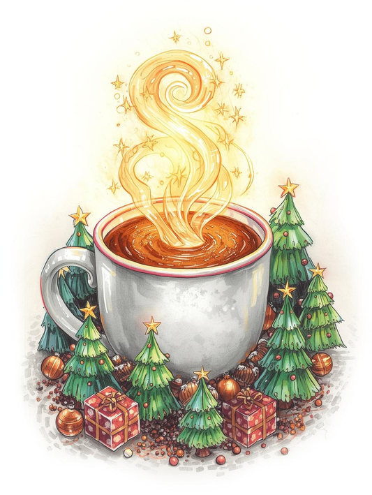 Paint by Number Delightful Snowflake Mug